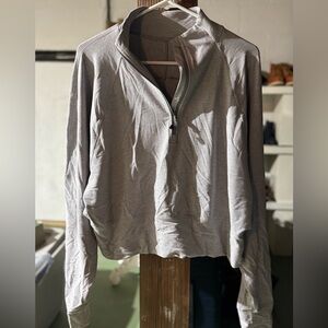 lululemon athletica Gray Quarter-Zip Sweatshirt